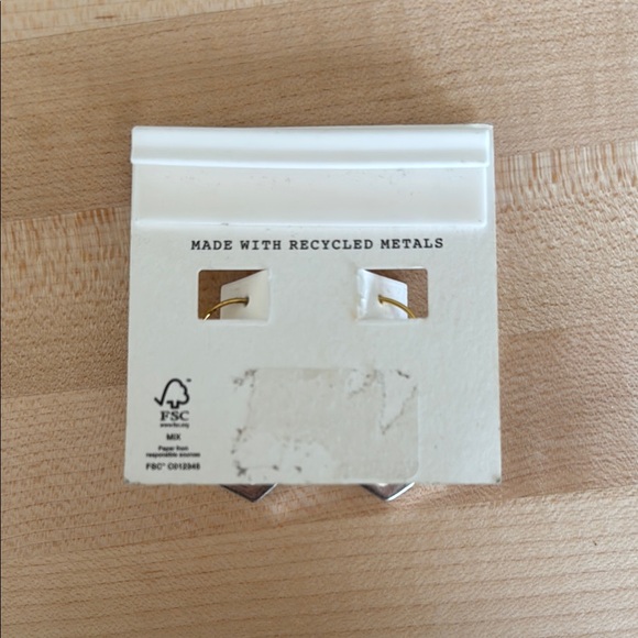 Madewell Gold and Silver Chevron Earrings - Picture 2 of 2